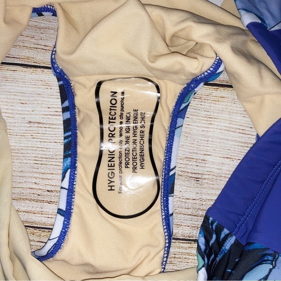 NWT Swimsuits for All Blue and Green Tropical High Waist Bikini Bottom Size 24 - Picture 7 of 9